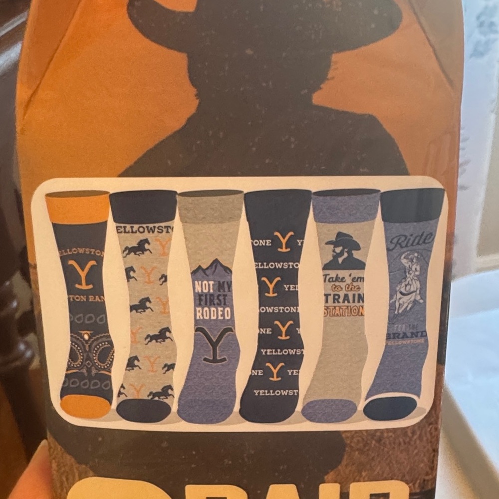 Yellowstone Sock Collection - Blue and Orange